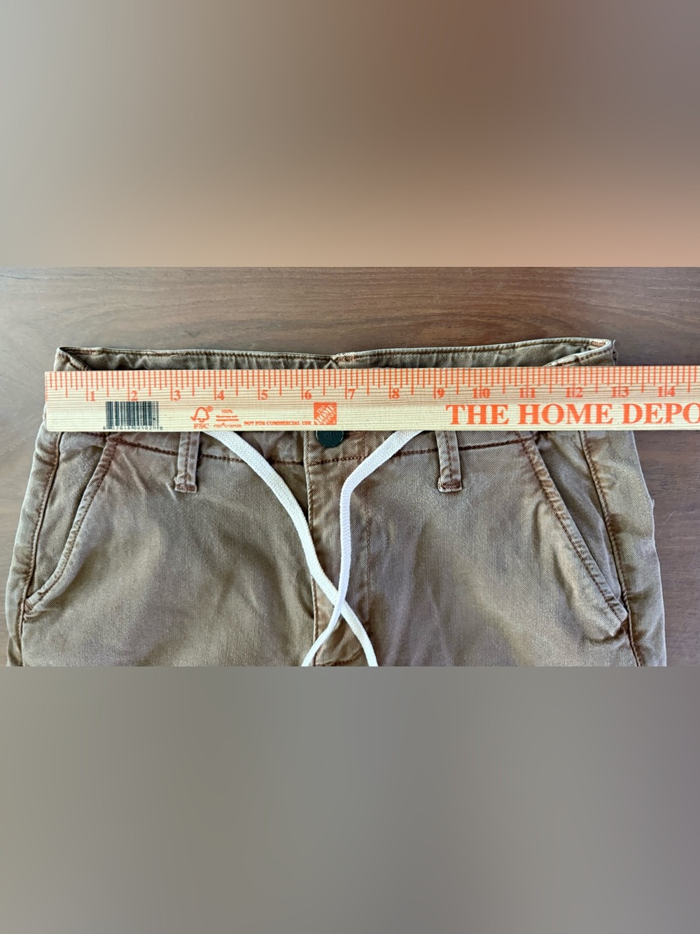 PAIGE Carly Wide Leg Drawstring Pants Size 26 Vintage Mocha Bisque - Picture 5 of 9